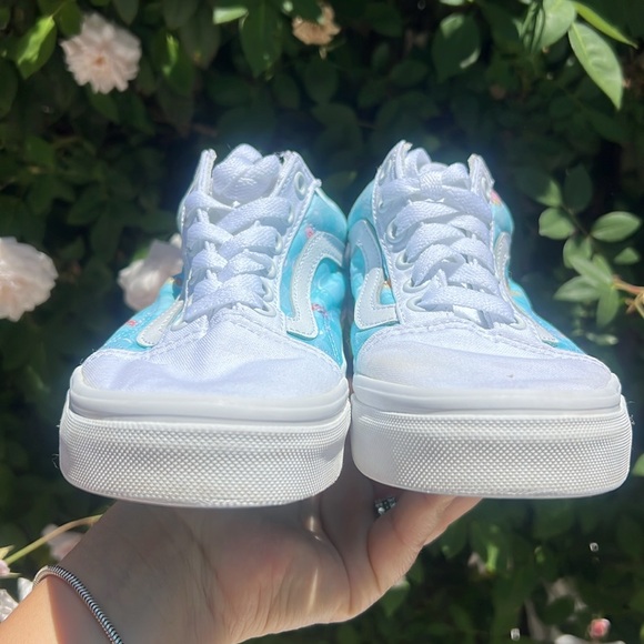 Vans Old Skool Spongebob Squarepants Lace Up Casual Shoes White Blue . UNISEX - Picture 7 of 17
